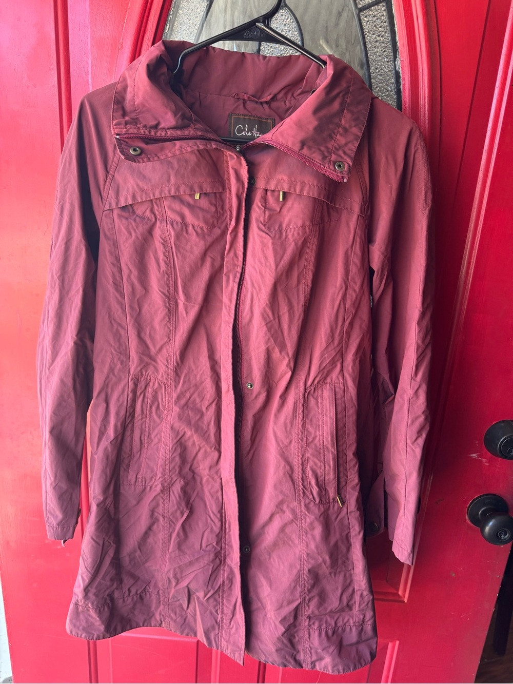 Cole Haan Utility Jacket in red Size Medium Like New